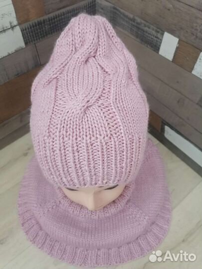 Комплект шапка и снуд