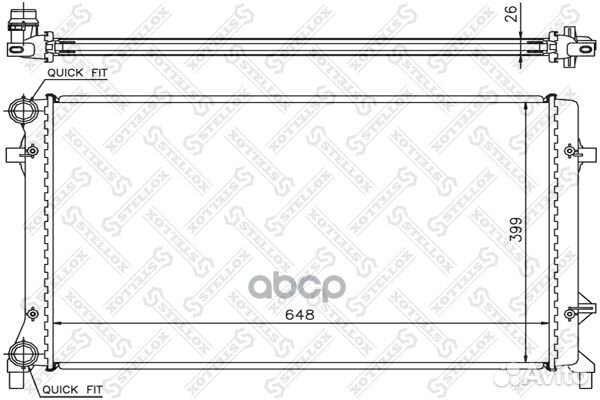 10-25204-SX радиатор системы охлаждения Audi A