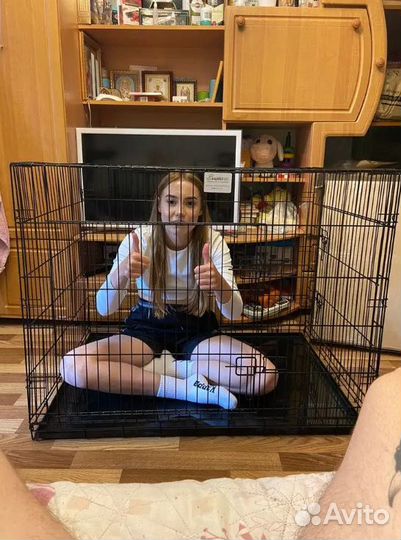 Клетка для собак усиленная №5 + поддон в комплекте