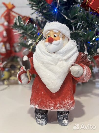 Ватная интерьерная,елочная игрушка