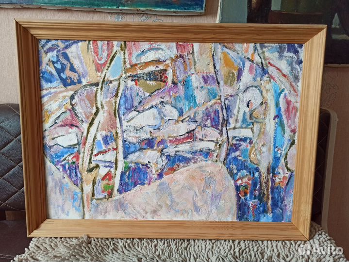 Картина, Е.И. Миронов, Елец, Половодье, х/м, 2014