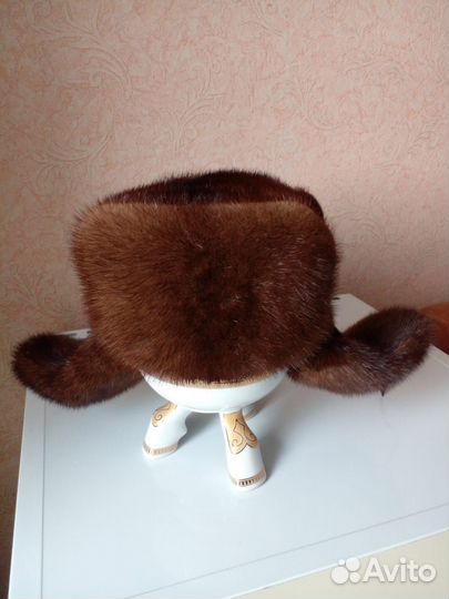 Норковая шапка мужская 58 размер