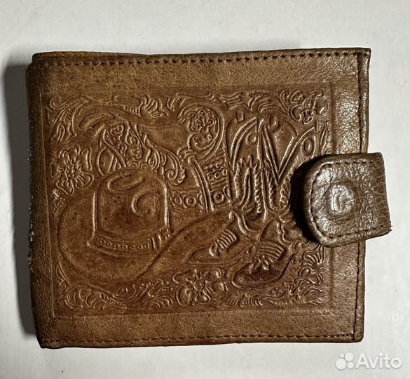 Бумажник мужской кожаный
