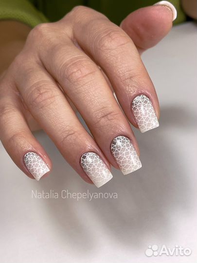 Маникюр с покрытием педикюр