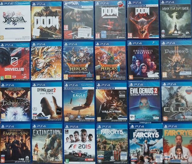 Игры ps4 А-K диски пс4 пс5 игры на Sony ps4 ps5
