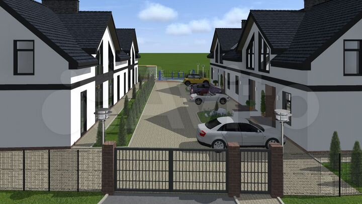 Таунхаус 98,5 м² на участке 2 сот.