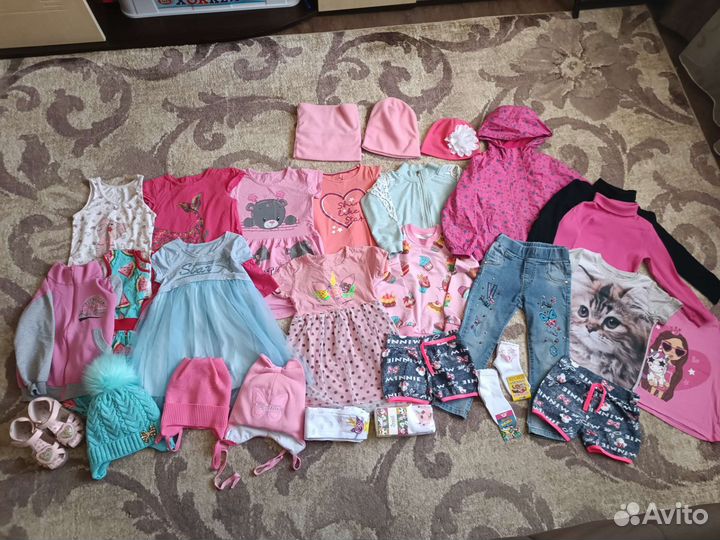 Вещи пакетом на девочку 110 116