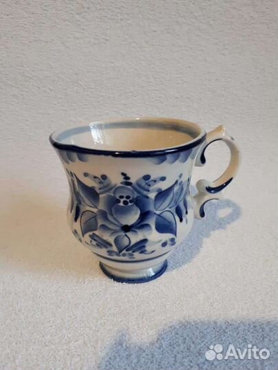 Посуда гжель чашка чайная Шекма-гжель фарфор