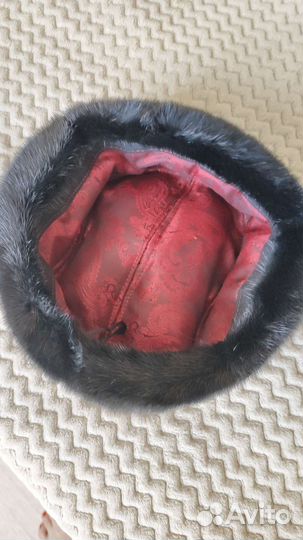 Норковая шапка мужская новая