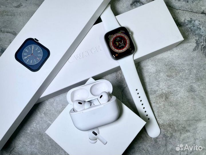 Комплект AirPods Pro 2 + Apple Watch 9