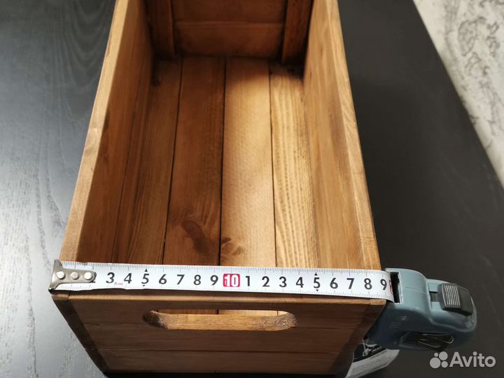 Коробки 2шт интерьерные деревянные для подарка