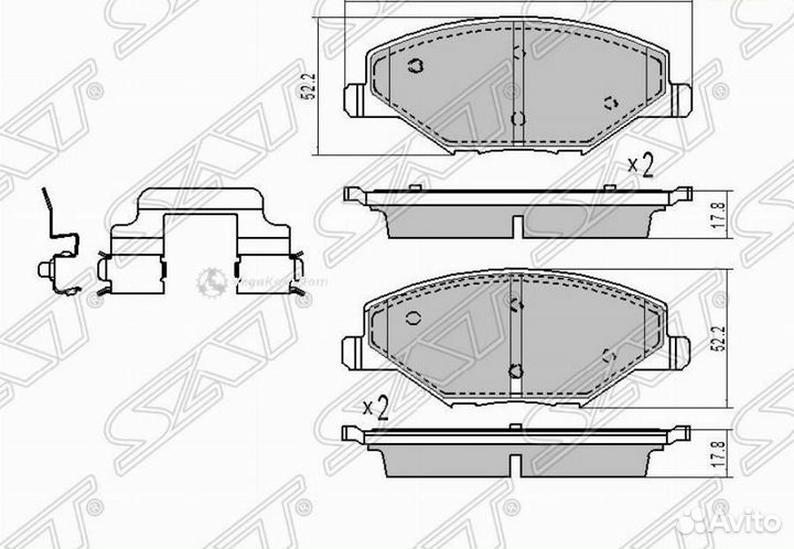 Колодки передние VAG Rapid Polo ST6RU698151
