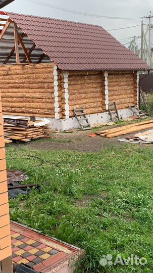 Сруб бани 6х6 пятистенок