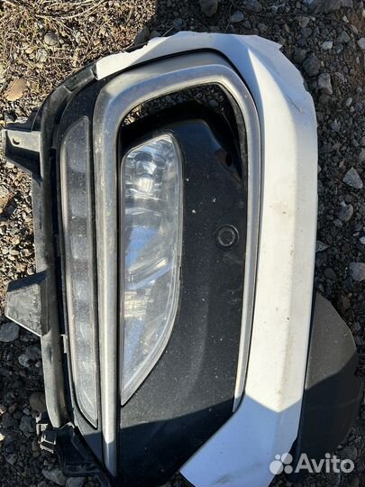 Противотуманки на hyundai santa fe 3
