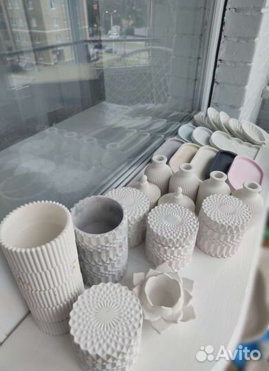 Подставка - шкатулки из гипса