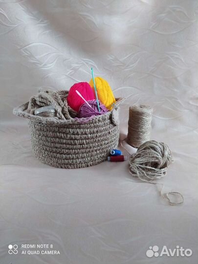 Изделие из джута, ручная работа