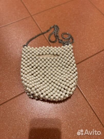 Сумка женская zara из жемчужин