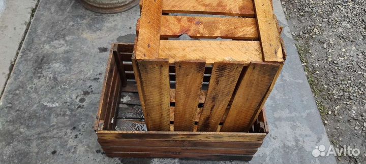 Ящики деревянные для фруктов, овощей и декора