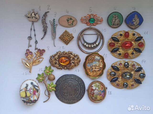 Винтажная Брошь коллекция винтаж СССР Европа