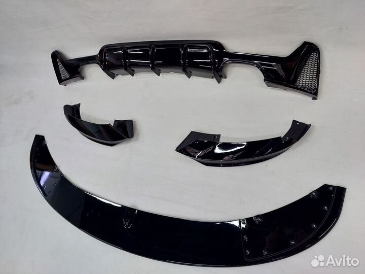 BMW F32 сплиттер губа + диффузор перфоманс