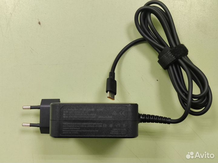 Зарядка для ноутбука Type С 20V 3.25A 15V 3A 9V 3A