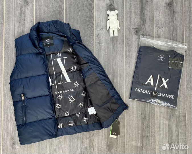 Мужская жилетка Armani Exchange+футболка в подарок