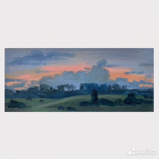 Картина маслом на холсте этюд