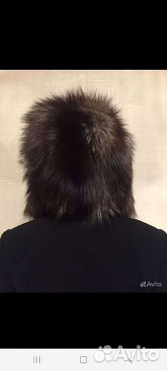 Шапка из чернобурой лисы