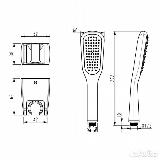 Смеситель универсальный Lemark Ursus LM7251BL ч