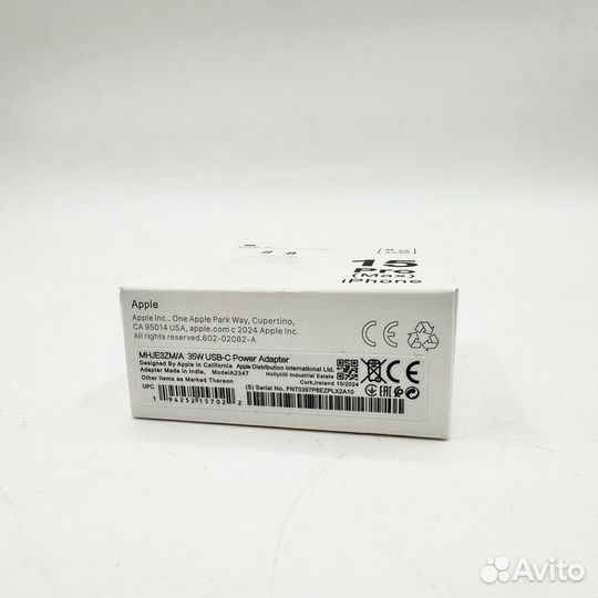 Блок питания apple 35w быстрая зарядка