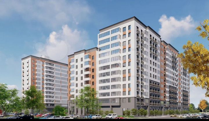 1-к. квартира, 34,9 м², 3/12 эт.