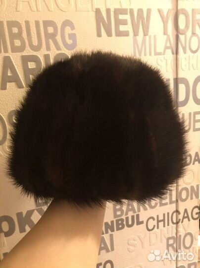 Шапка норковая женская