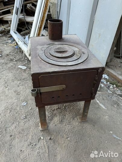 Мангал с печкой под казан