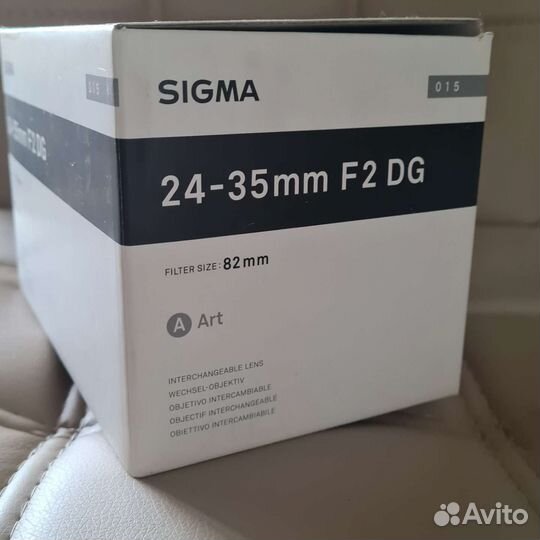 Объектив для Никон Sigma 24-35mm f/2 DG HSM 82mm