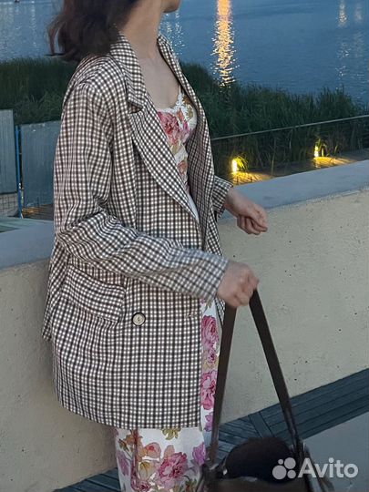 Пиджак женский в клетку