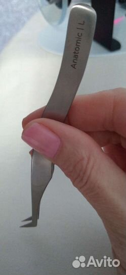 Пинцет для ресниц новый