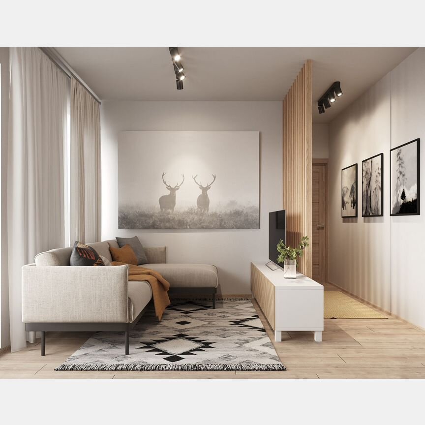 2-к. квартира, 53 м², 1/24 эт.