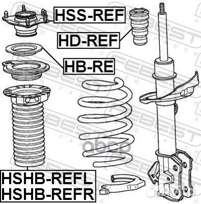 Опора переднего амортизатора (honda CR-V RE3/RE