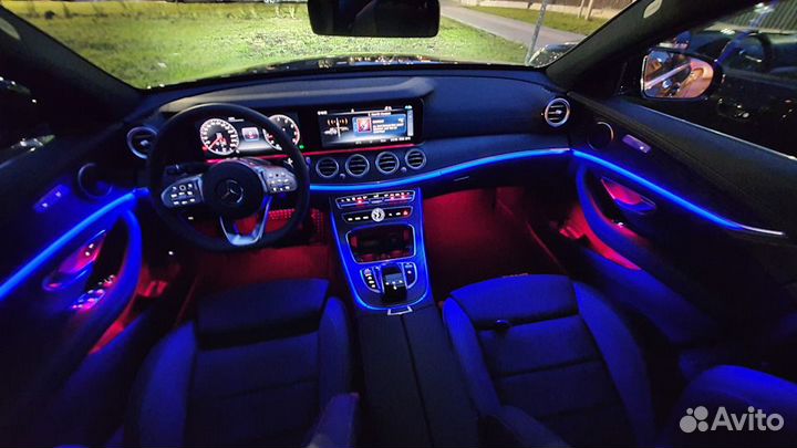 Подсветка салона Mercedes W213 64цвета