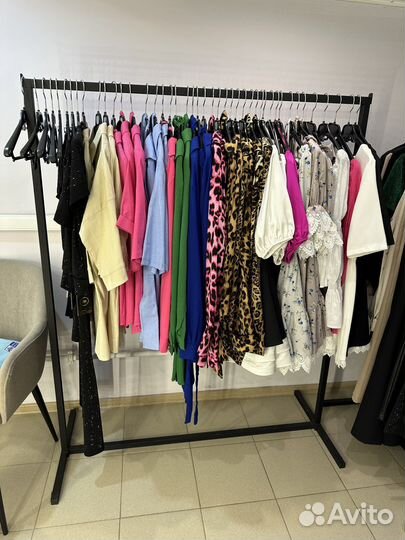 Вешалка напольная, рейл для одежды