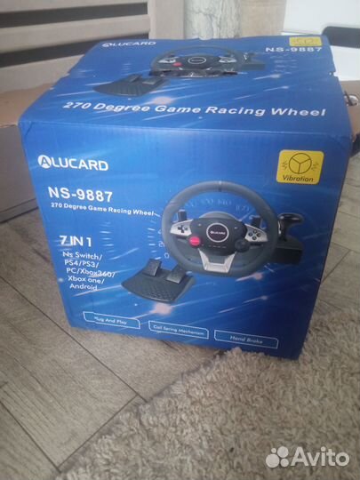 Игровой руль с педалями NS-9887