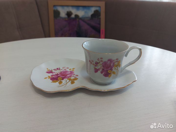 Чайный набор. Чашка с блюдцем. Кружка