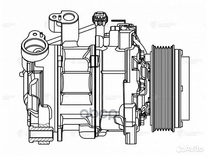 Компрессор кондиционера lcac2684 luzar