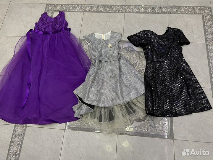 Огромный пакет вещей для девочки на рост 140