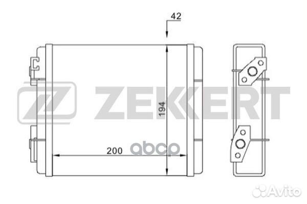 Радиатор отоп. LADA 2105 88- 2107 83- mk-5107