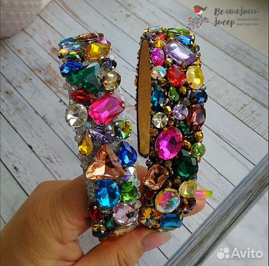 Ободок для волос ручной работы