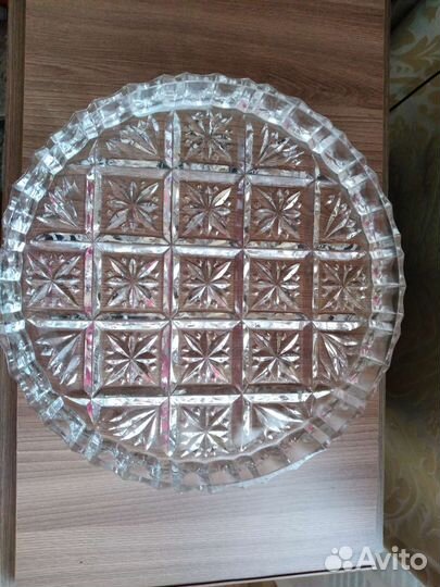 Блюдо хрустальное СССР