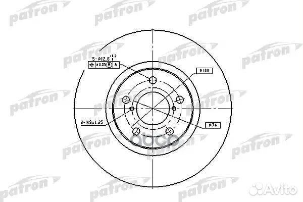 Диск тормозной передн subaru: forester 97-02, I