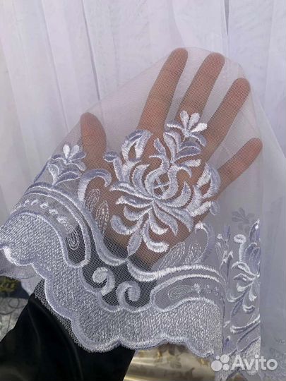 Тюль Грек сетка белая с купоном