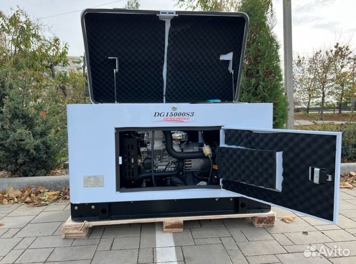 Генератор дизельный 13 кВт g-power DG15000SE3 трех